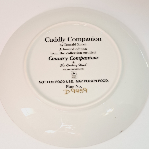 Zolan Limited‎ Edition Set of 3 Little Farmhands and Cuddly Companion Plates - Picture 5 of 8